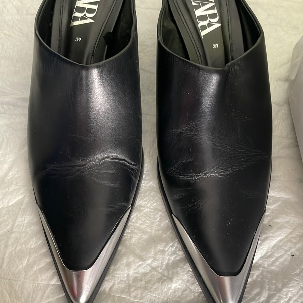 Zara black booties